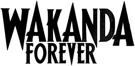 Wakanda Forever מדבקה מדבקה ויניל | מכוניות משאיות טנדרים מחשב נייד | שחור | 6.5 x 3.25 פנימה | CCI1628